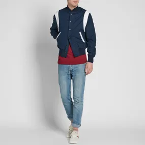 Golden Bear Sportswear Jackson Varsity JacketIndigo & White