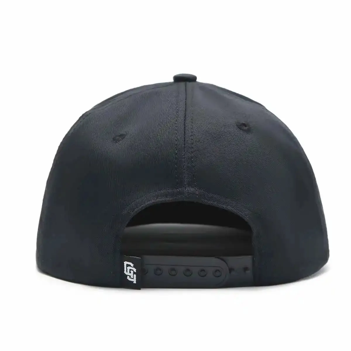 Golf Hub Black SnapBack Golf Hat - Flat Brim