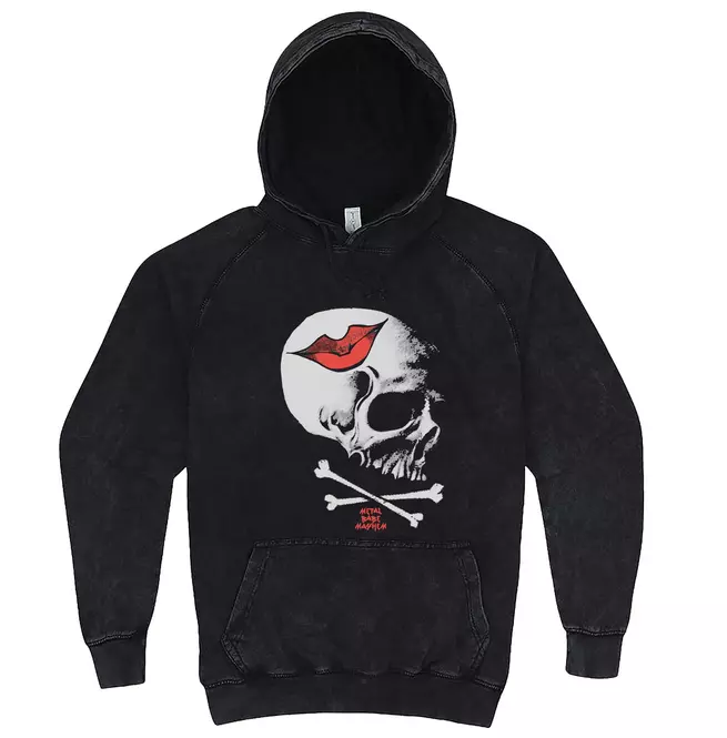 Gothic Men's Kiss of Death Raglan Hoodie