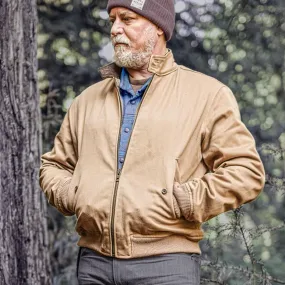 HIGHLAND TWILL BOMBER JACKET-SANDSTONE