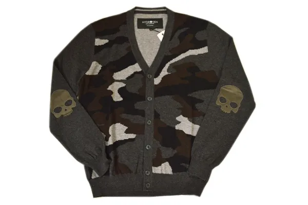 Hydrogen  |Skull Camouflage Wool Cashmere Bridal Cardigans