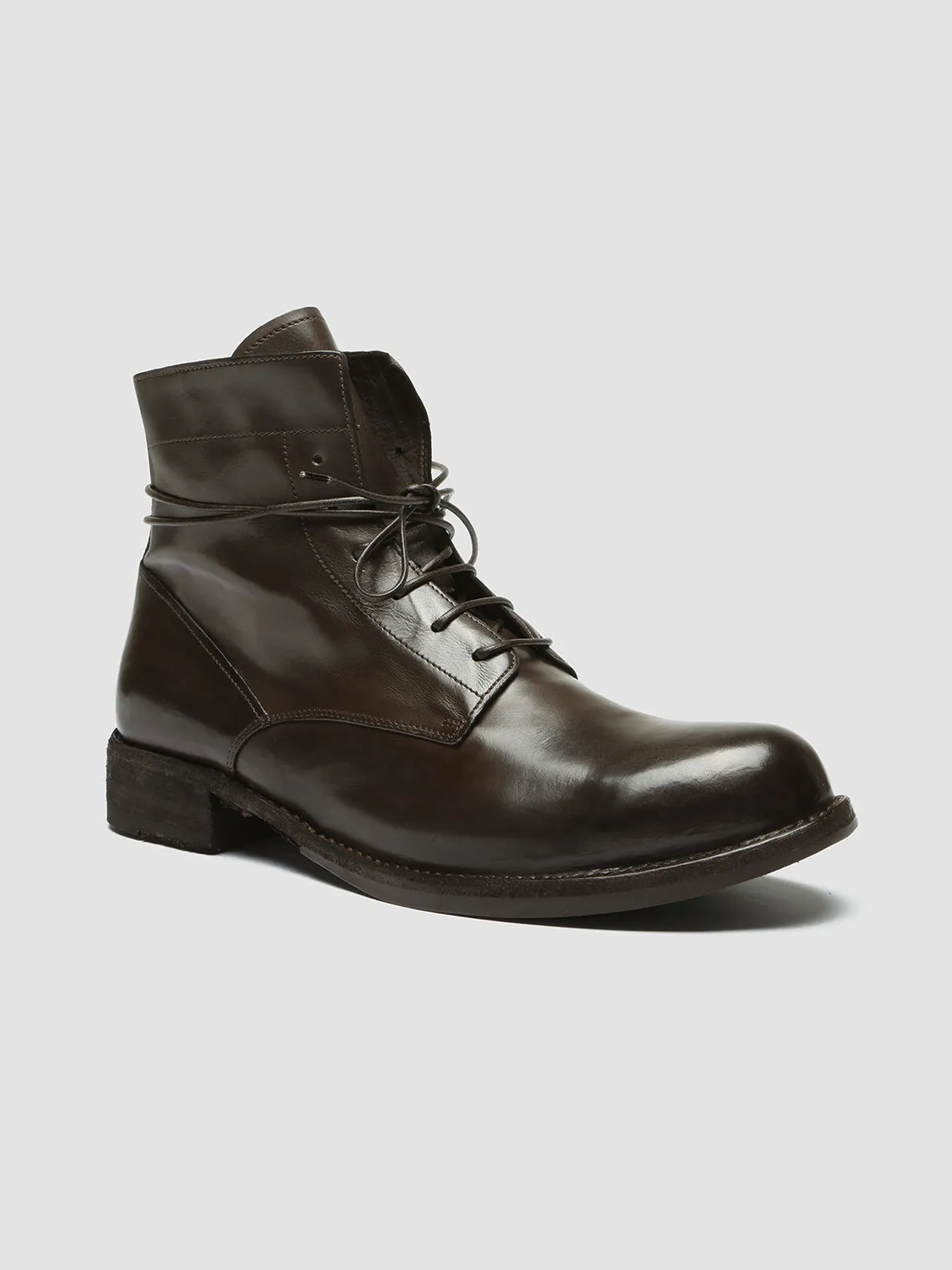 IKON 018 - Brown Leather Ankle Boots