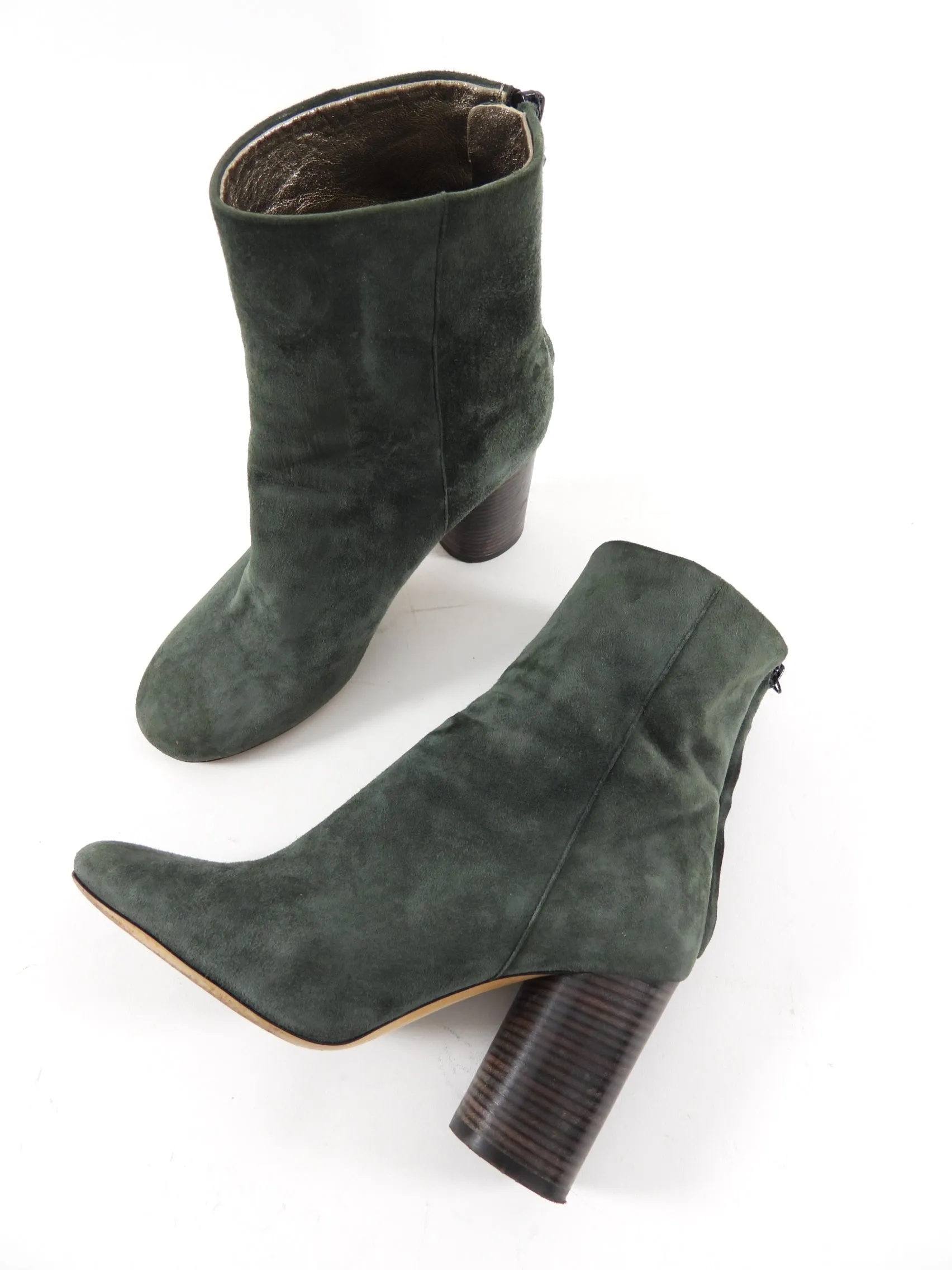 Isabel Marant Green Suede Ankle Boot - 36