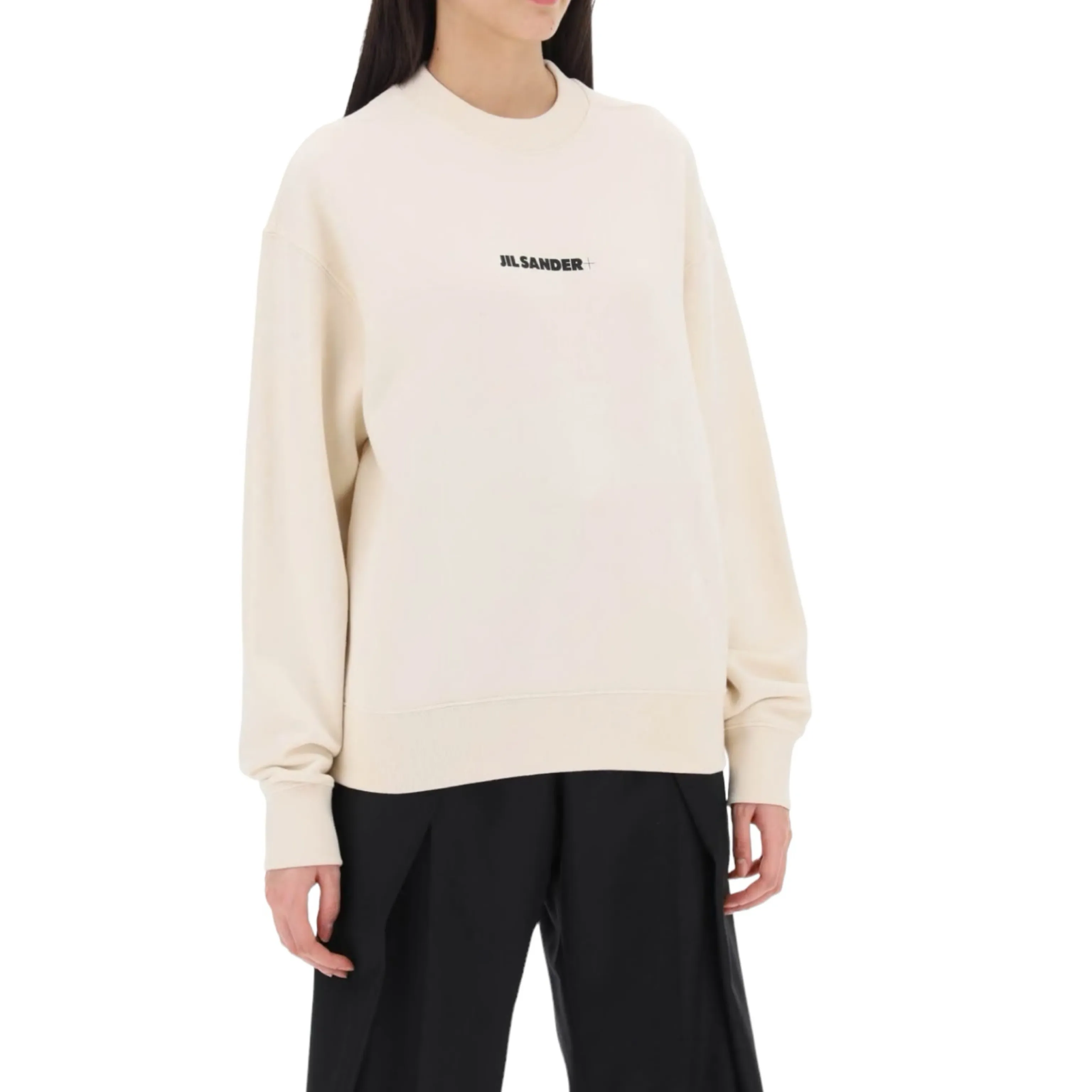 Jil Sander  |Plain Cotton Logo Hoodies & Sweatshirts