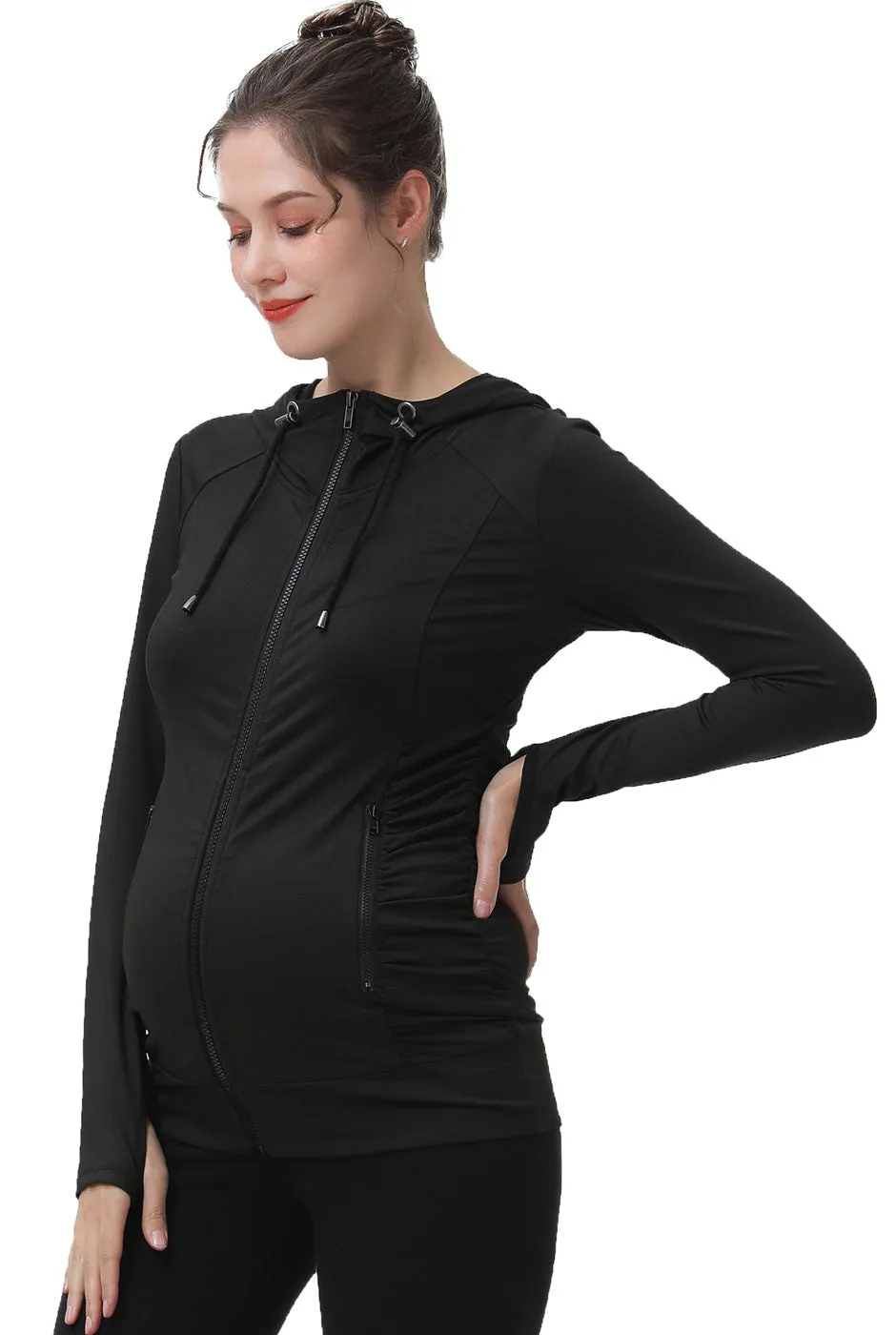 Kimi + Kai Maternity Momo Ruched Performance Jacket