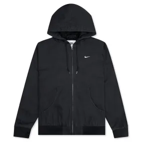 Life Padded Hooded Jacket - Off Noir/White