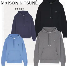 MAISON KITSUNE  |Long Sleeves Cotton Logo Designers Hoodies