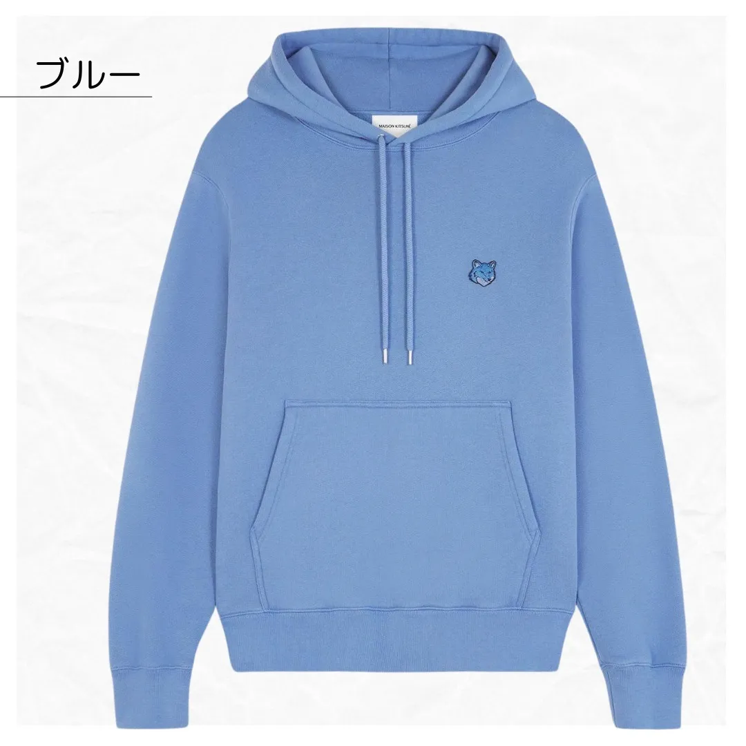 MAISON KITSUNE  |Long Sleeves Cotton Logo Designers Hoodies