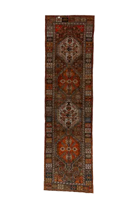 Malayer Vintage Persian Rug 12’7” x 3’6”