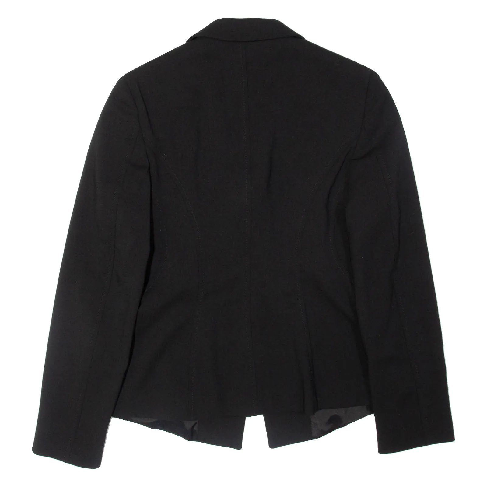 MARELLA Womens Blazer Jacket Black Wool UK 10