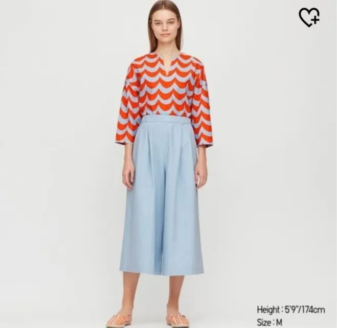 marimekko  |Collaboration Cropped Cotton Medium Tunics