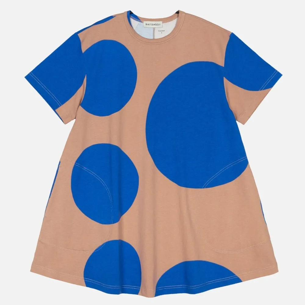 marimekko  |Crew Neck Dots Cotton Medium Short Sleeves Tunics