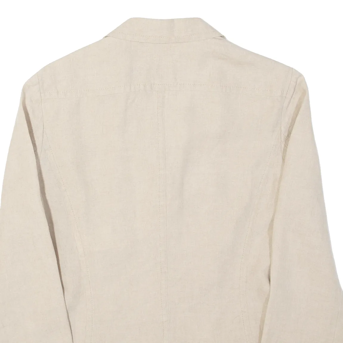 MAX MARA WEEKEND Womens Blazer Jacket Beige Linen UK 10