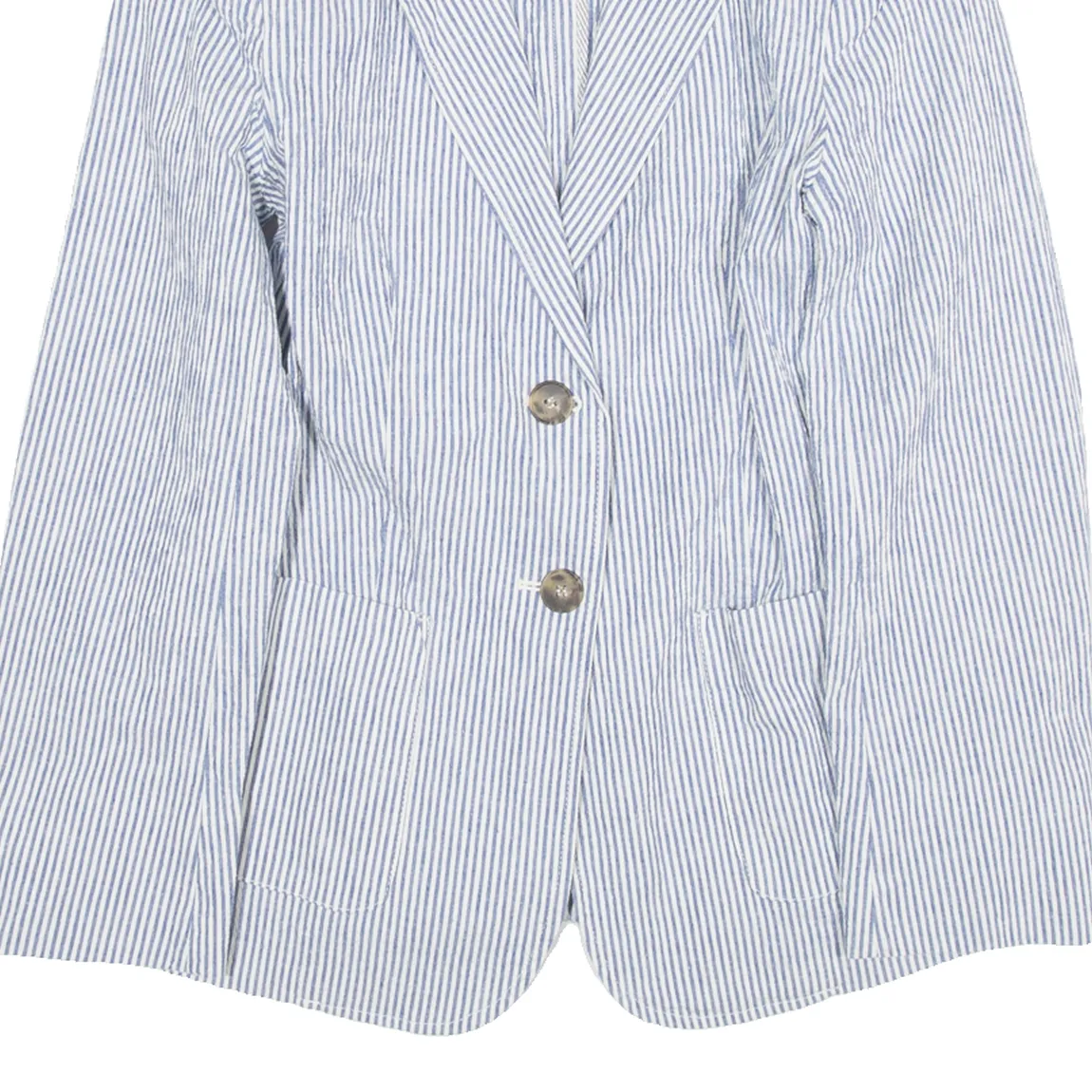 MAX MARA WEEKEND Womens Blazer Jacket Blue Striped S