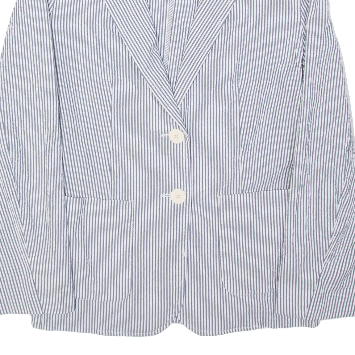 MAX MARA WEEKEND Womens Blazer Jacket White Striped UK 12