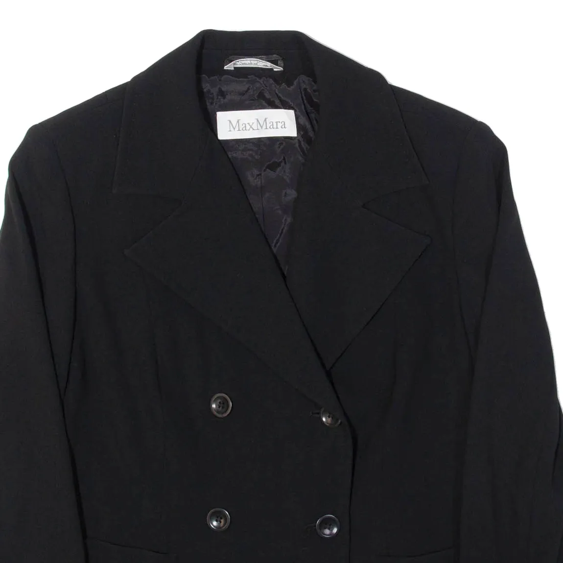 MAX MARA Womens Blazer Jacket Black UK 10