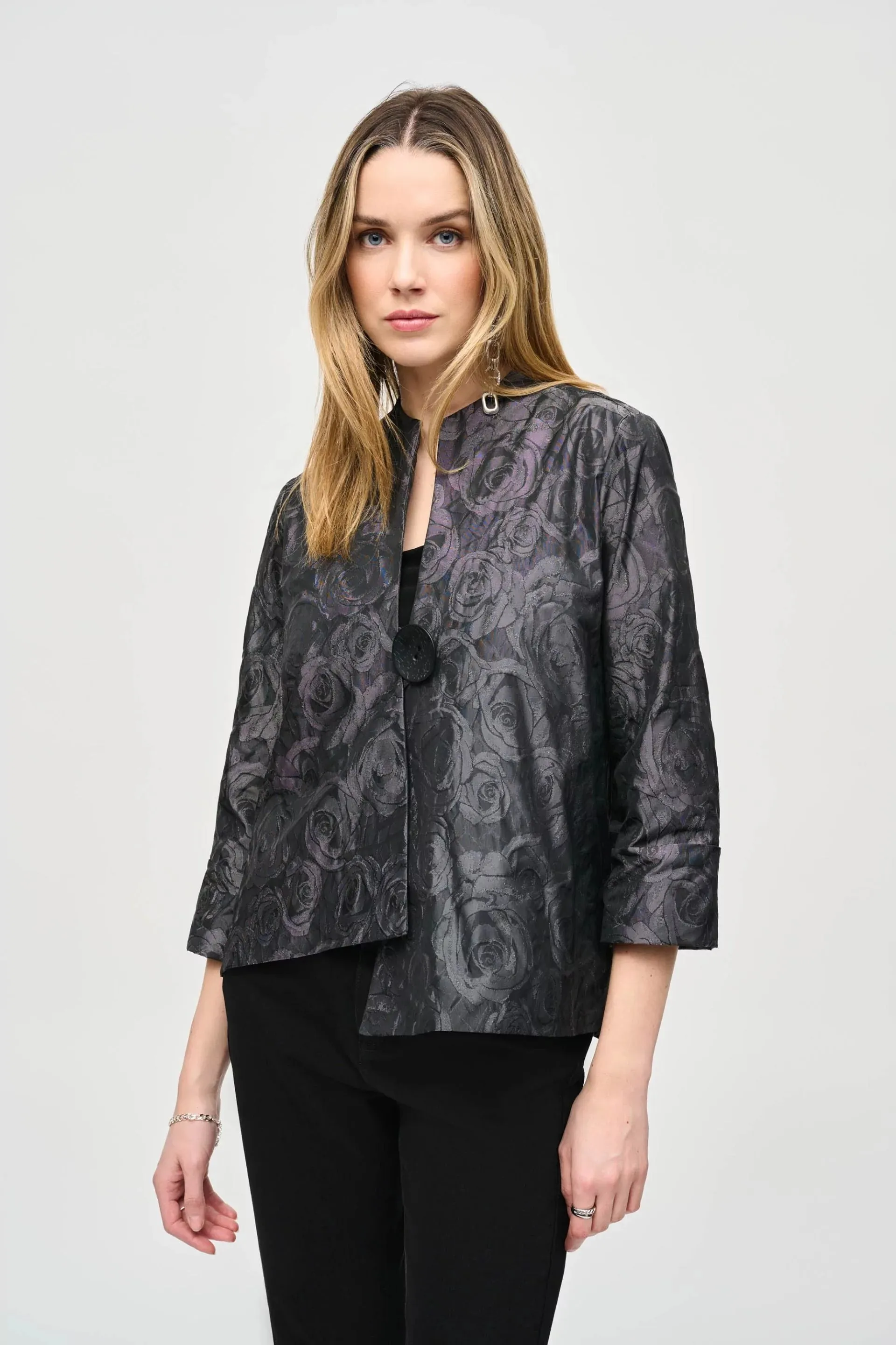 Memory Floral Print Swing Jacket