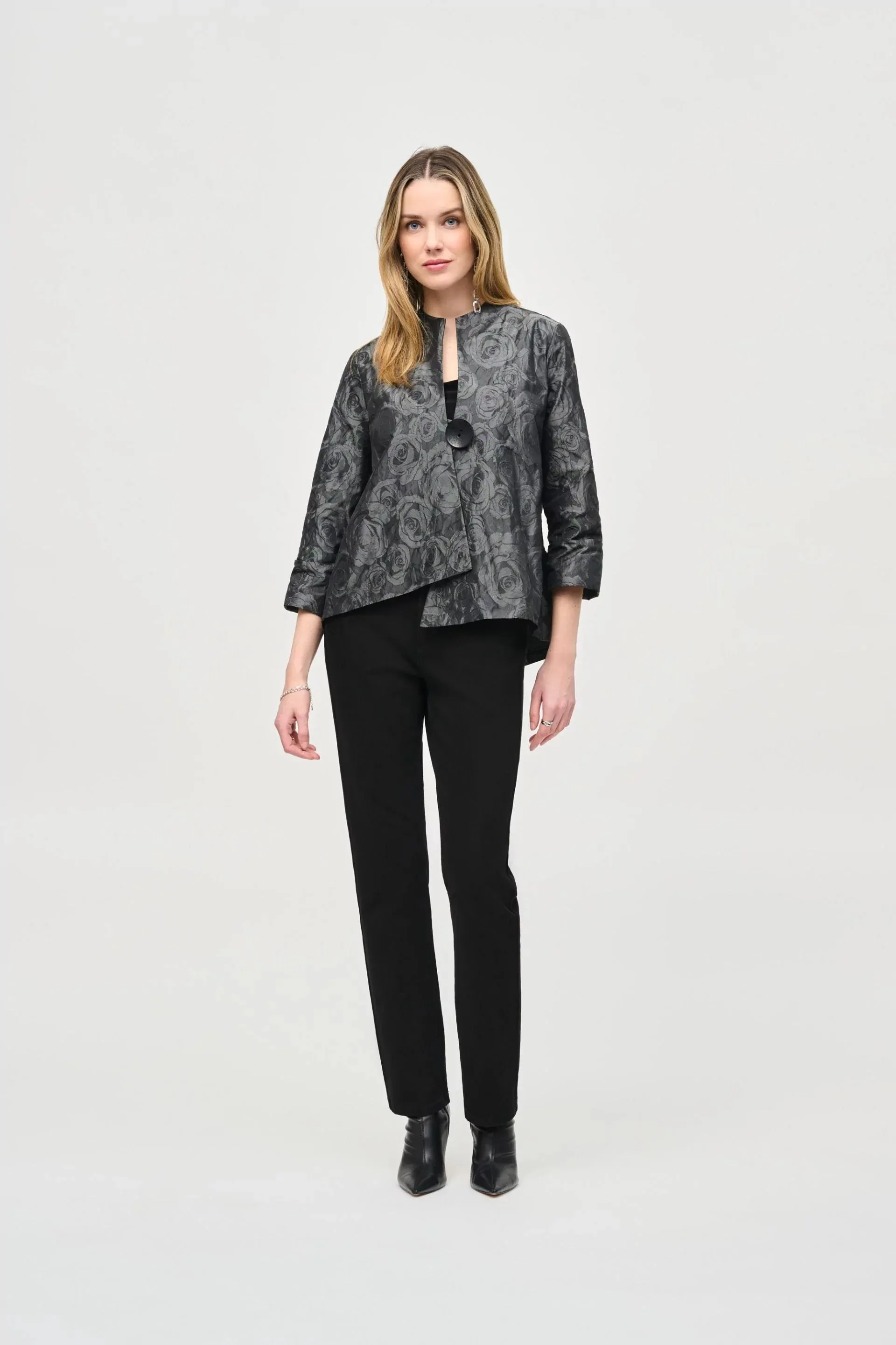 Memory Floral Print Swing Jacket