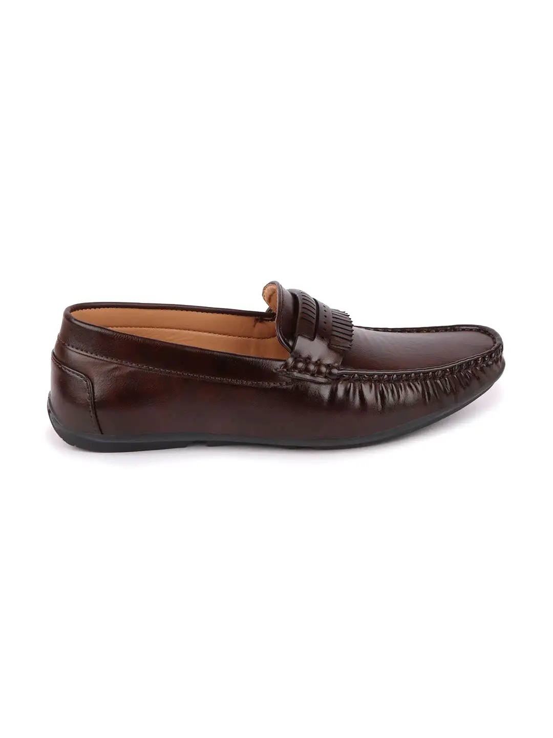 Men Brown Casual Slip-On Loafers