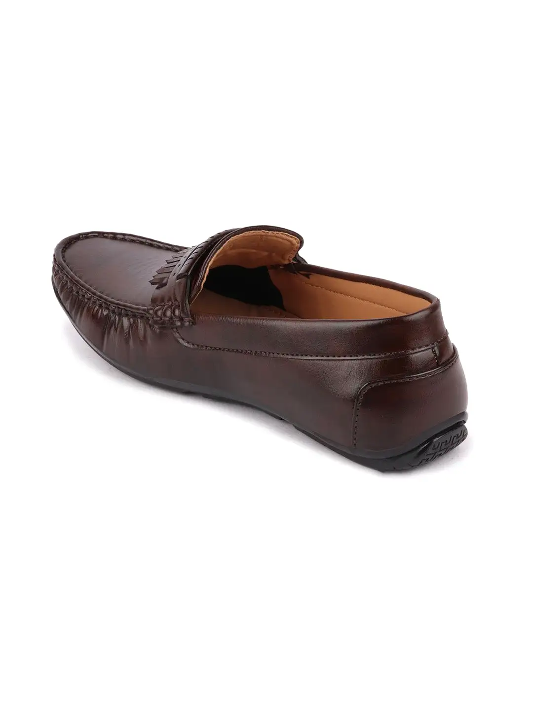 Men Brown Casual Slip-On Loafers