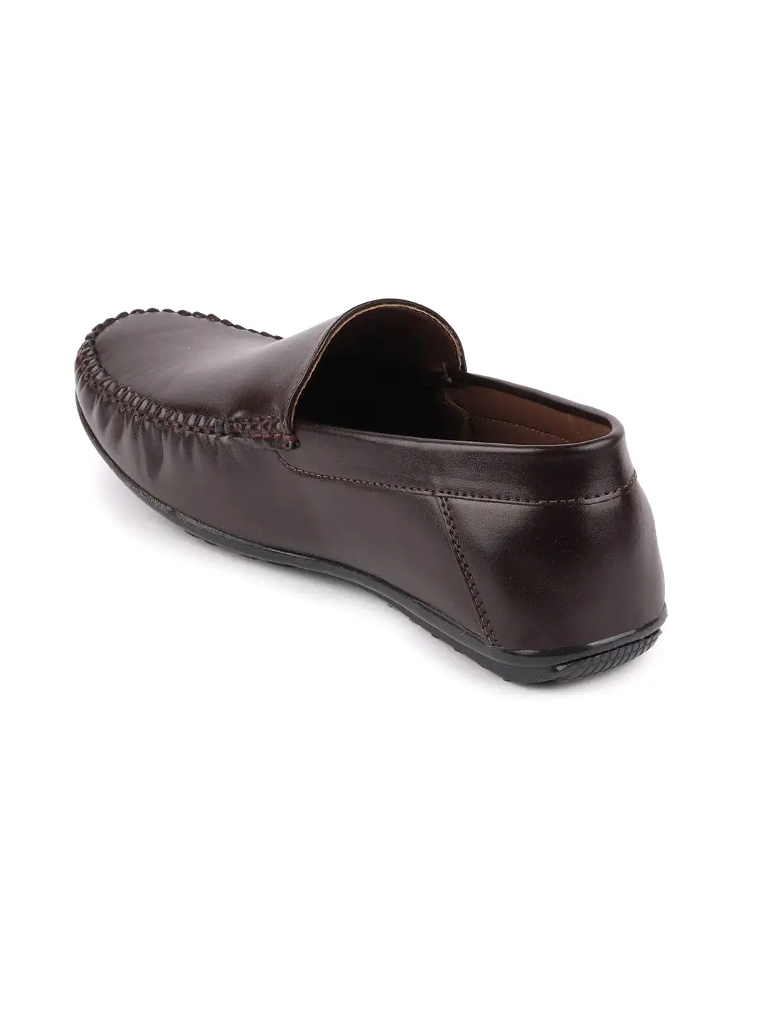 Men Brown Casual Slip-On Loafers