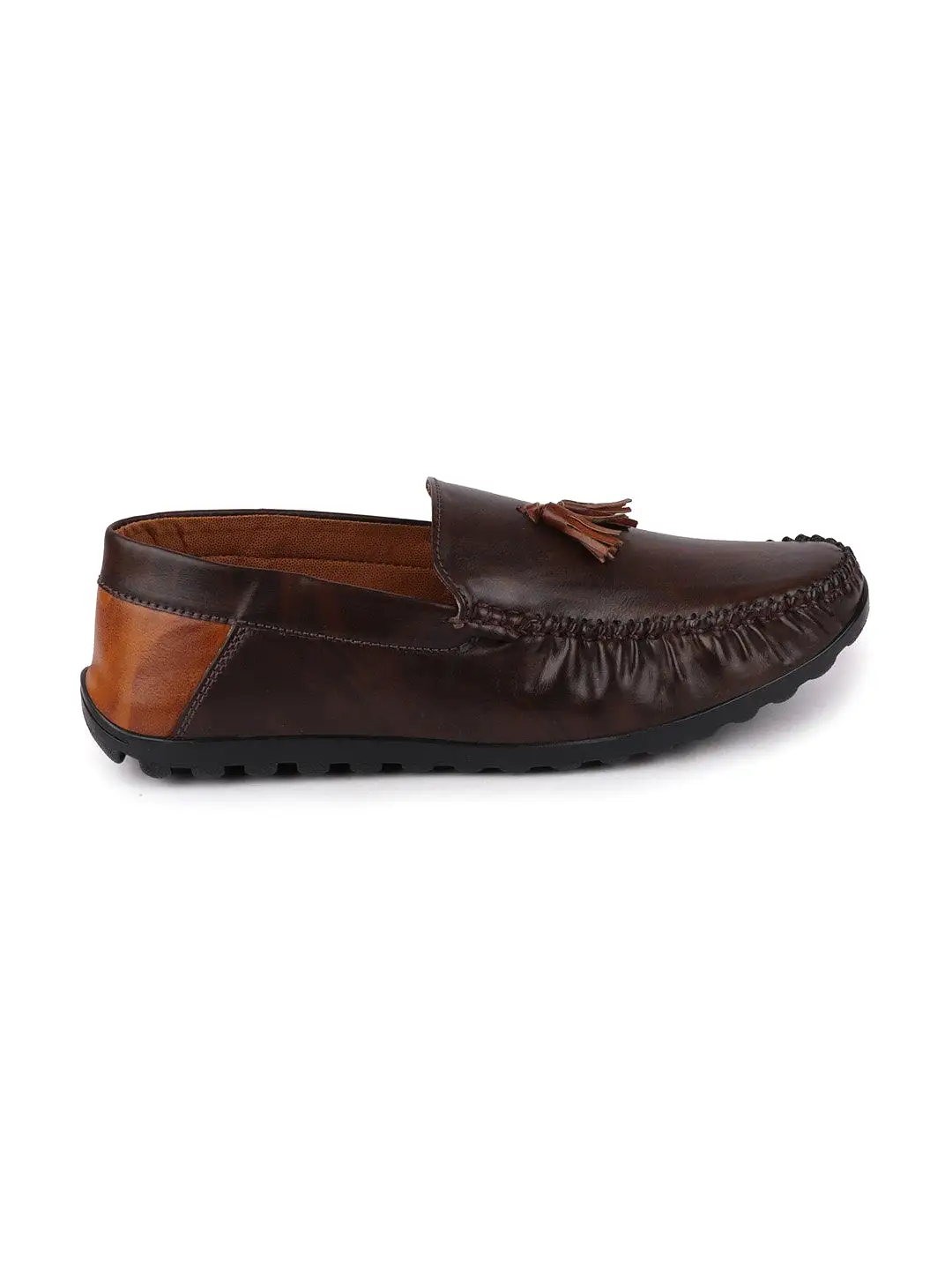 Men Brown Casual Slip-On Loafers