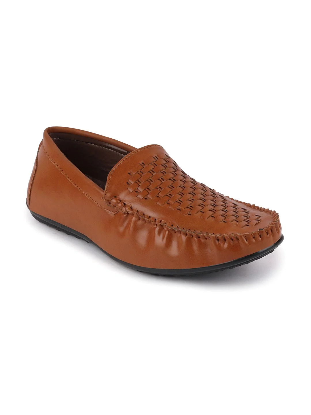 Men Tan Casual Slip-On Loafers