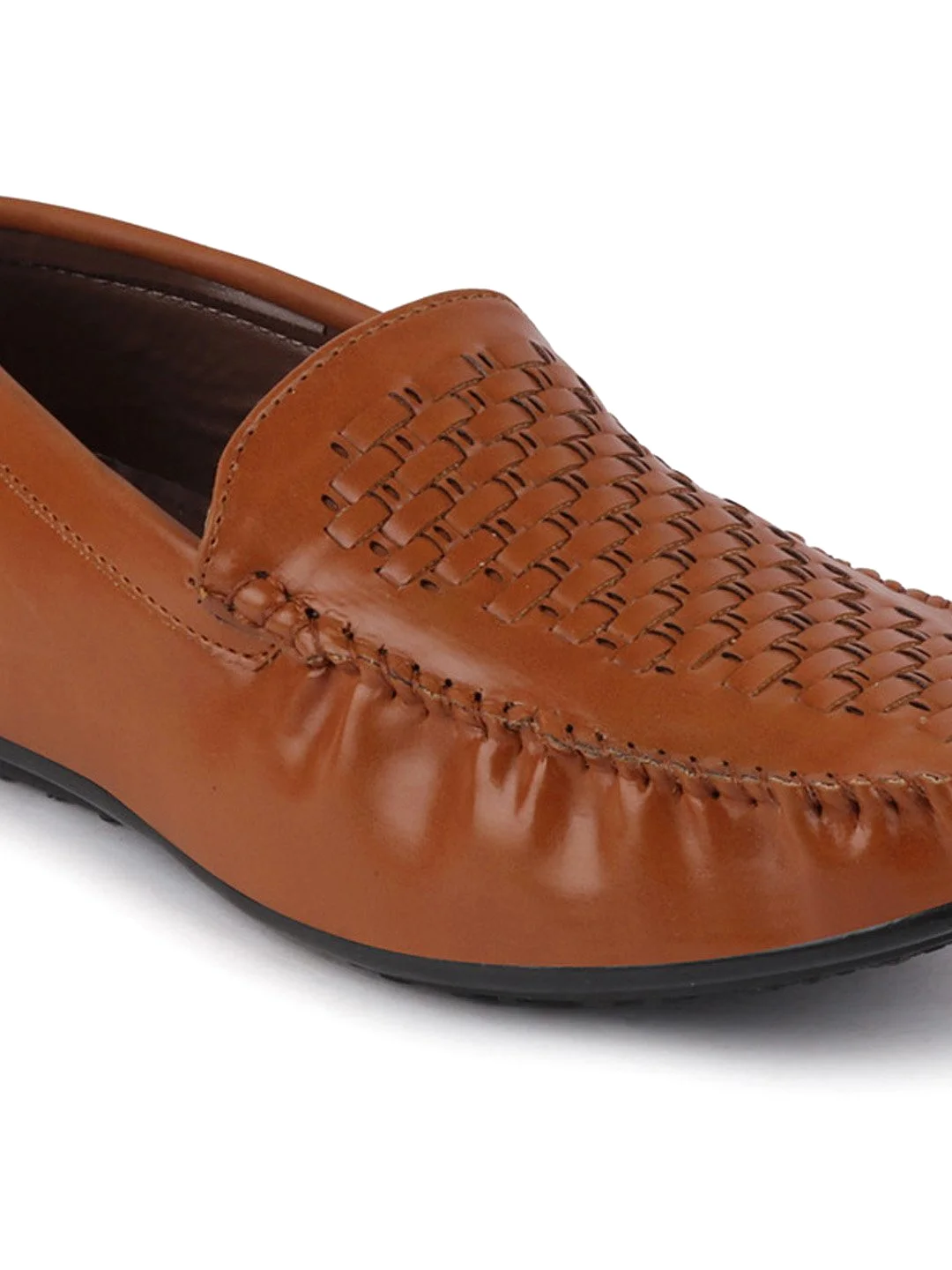 Men Tan Casual Slip-On Loafers