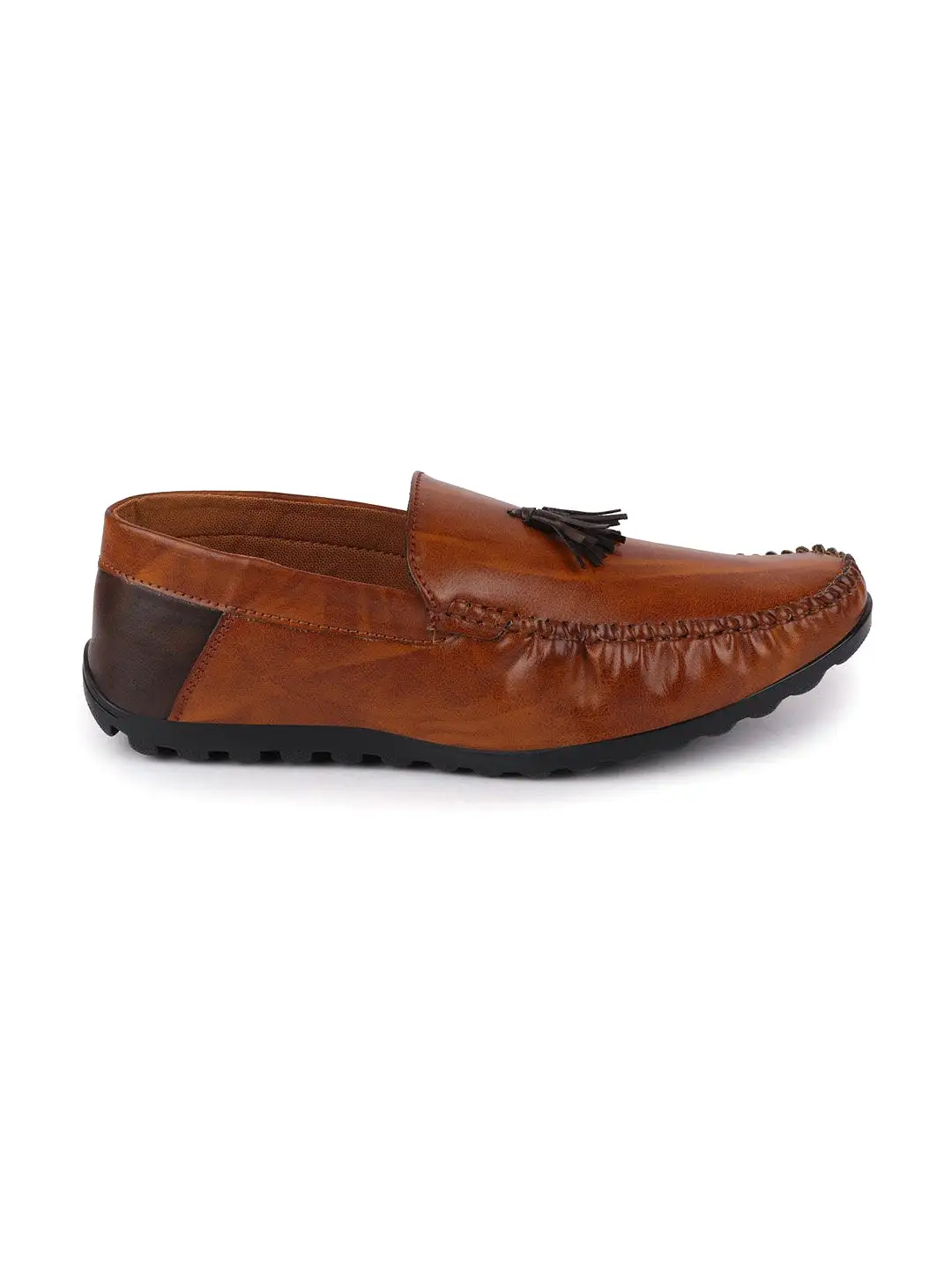 Men Tan Casual Slip-On Loafers