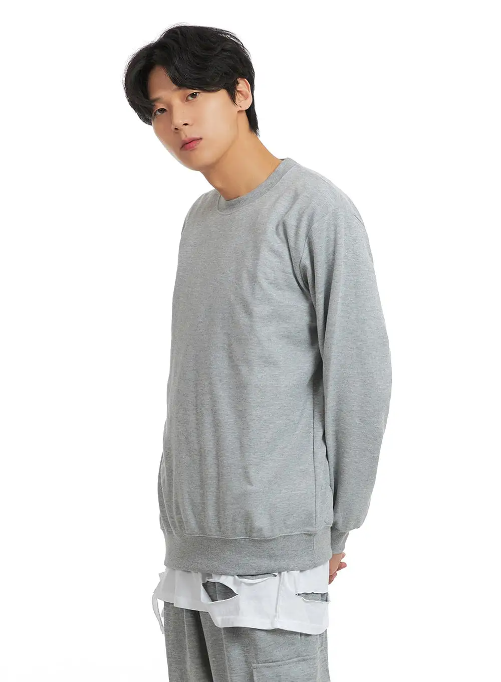 Men's Basic Cotton Sweatshirt IA401