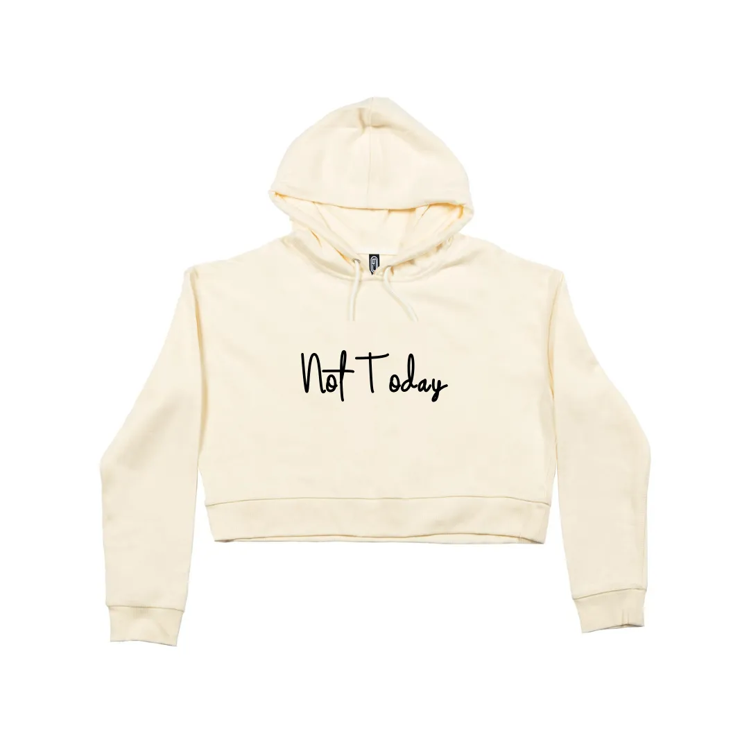 MLW By Design - Not Today Adult Crop Hoodie | Various Colours