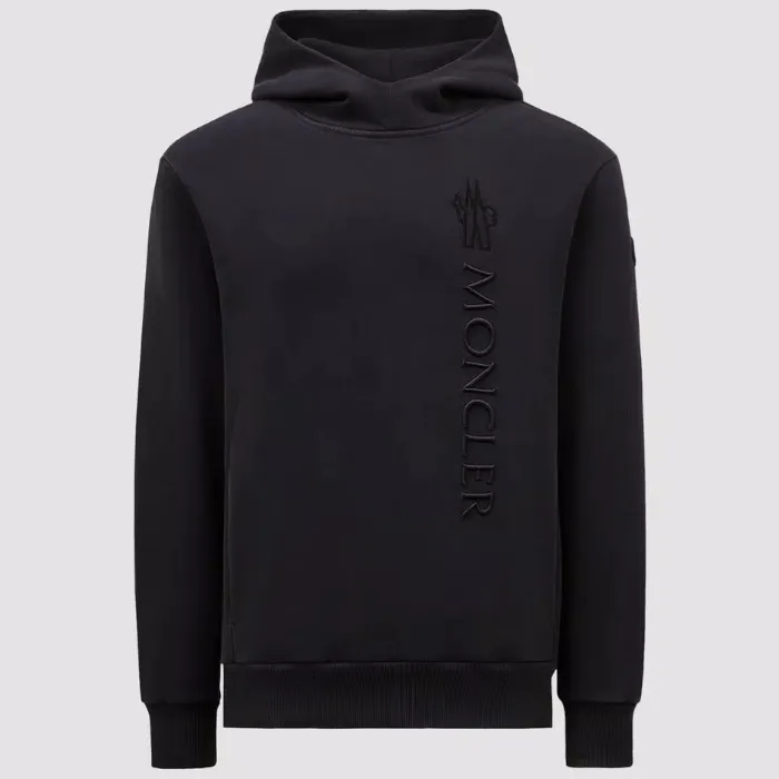 MONCLER  |Long Sleeves Cotton Logo Hoodies