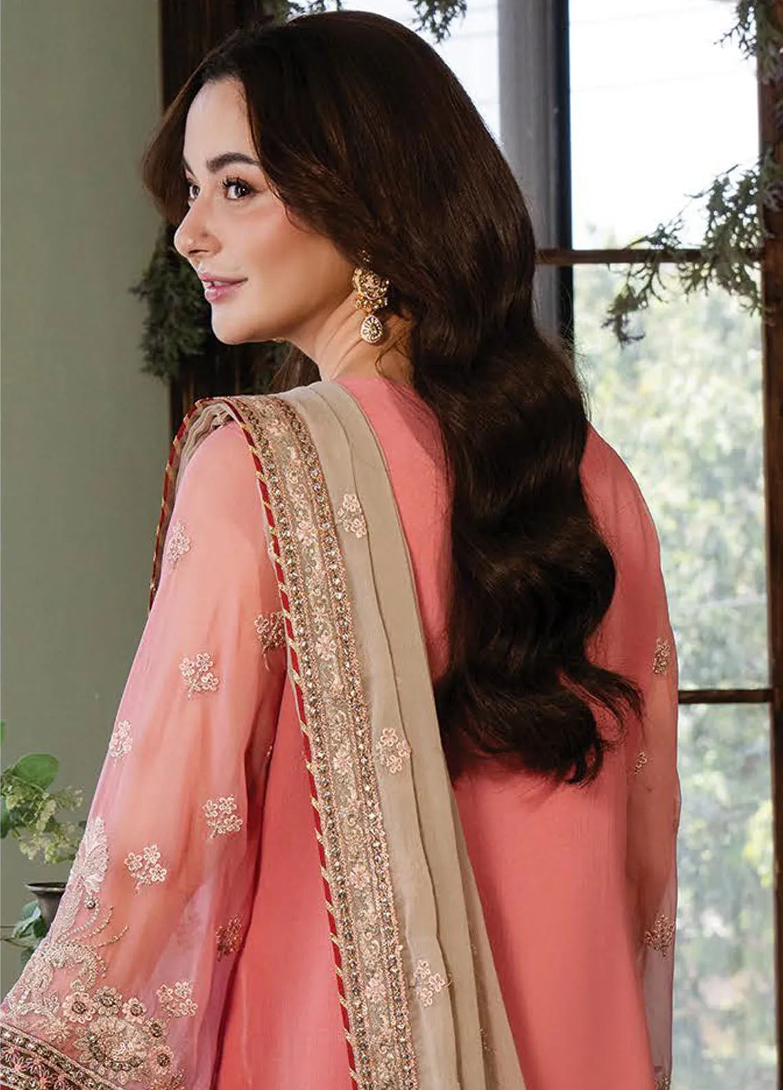 Naina By Premium Embroidered Chiffon 3 Piece Unstitched Suit IMP24N I-189 AAINAA