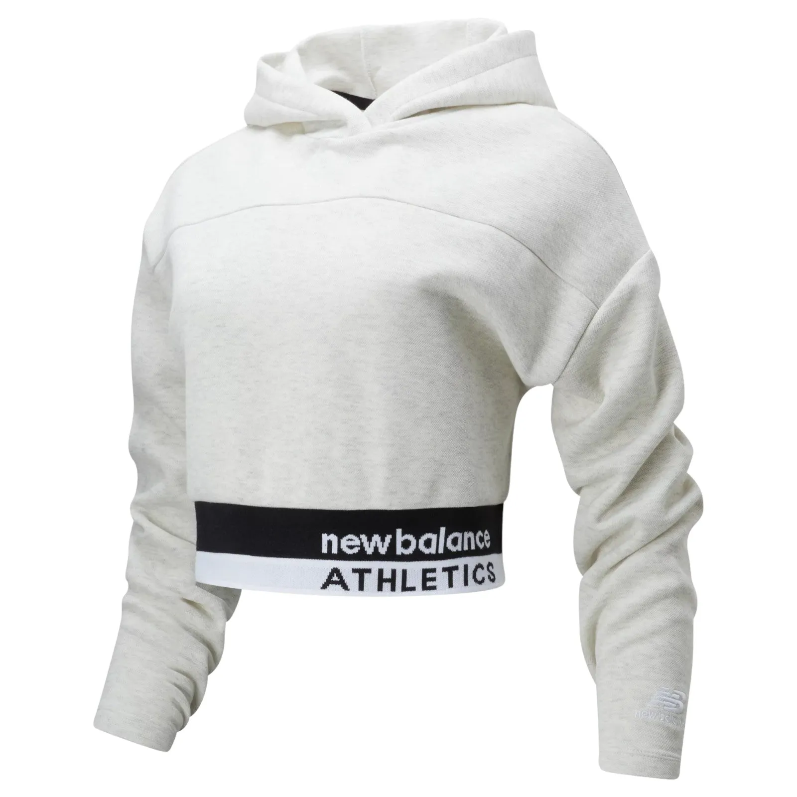 New Balance Womens Athletics Select Boxy Hoodie - White