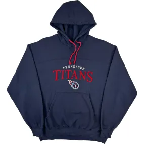 NFL Tennessee Titans Embroidered Pullover Hoodie Navy Red