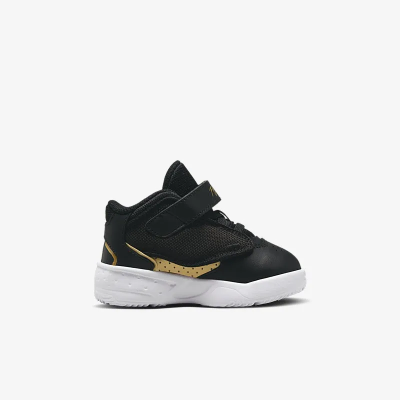 Nike Kid's Jordan Max Aura 4 TD Shoes - Black / Metallic Gold / White