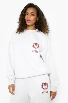 Ofcl Varsity Printed Sweater Tracksuit