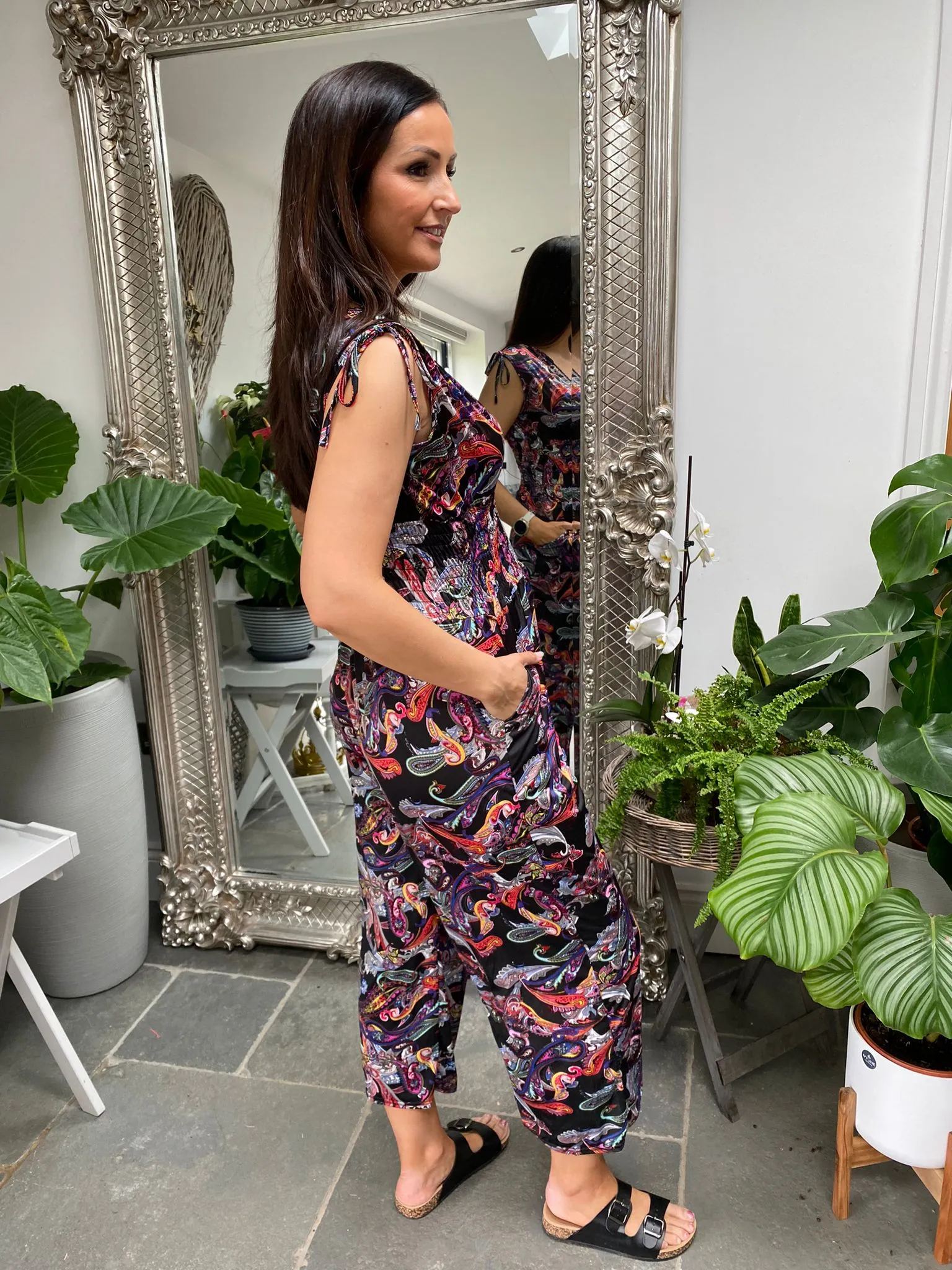 Paisley Print Jumpsuit Sarah