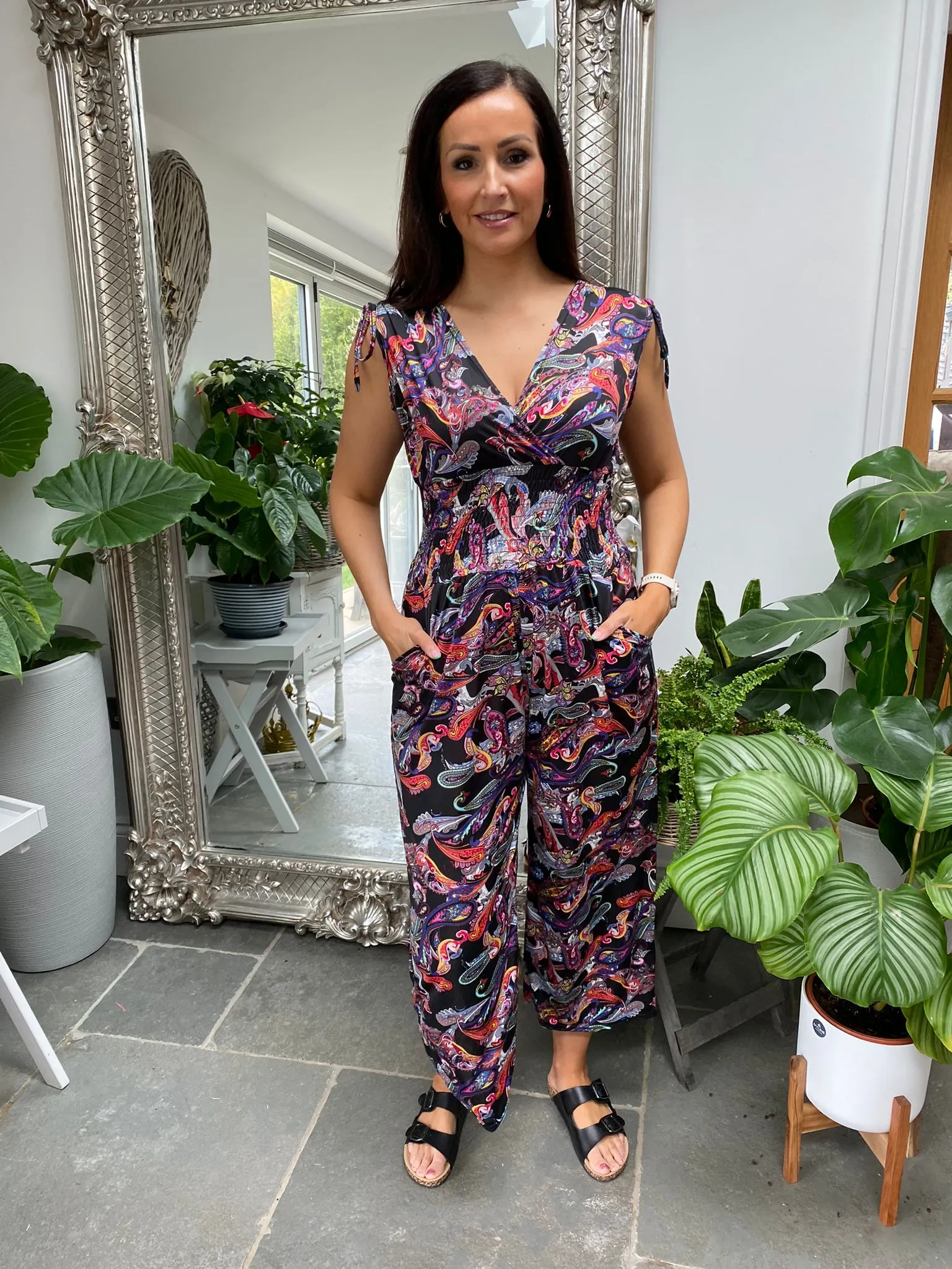 Paisley Print Jumpsuit Sarah