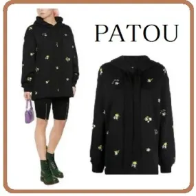 PATOU  |Long Sleeves Cotton Medium Hoodies & Sweatshirts