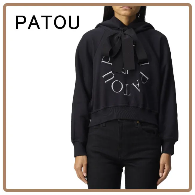 PATOU  |Long Sleeves Logo Hoodies & Sweatshirts