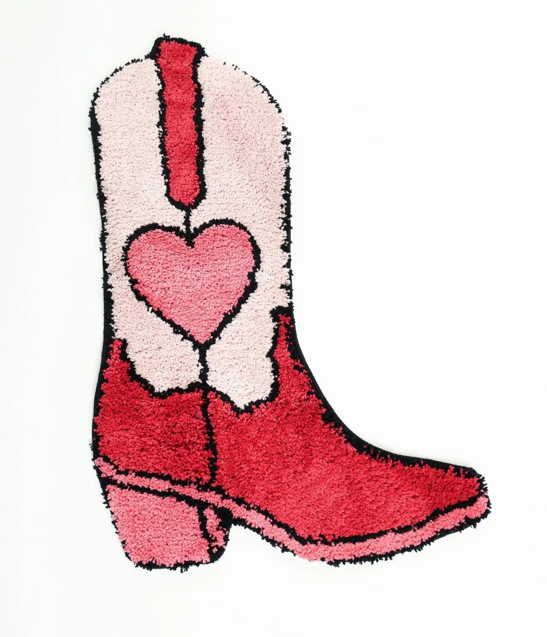 Pink Western Cowboy Boot Rug