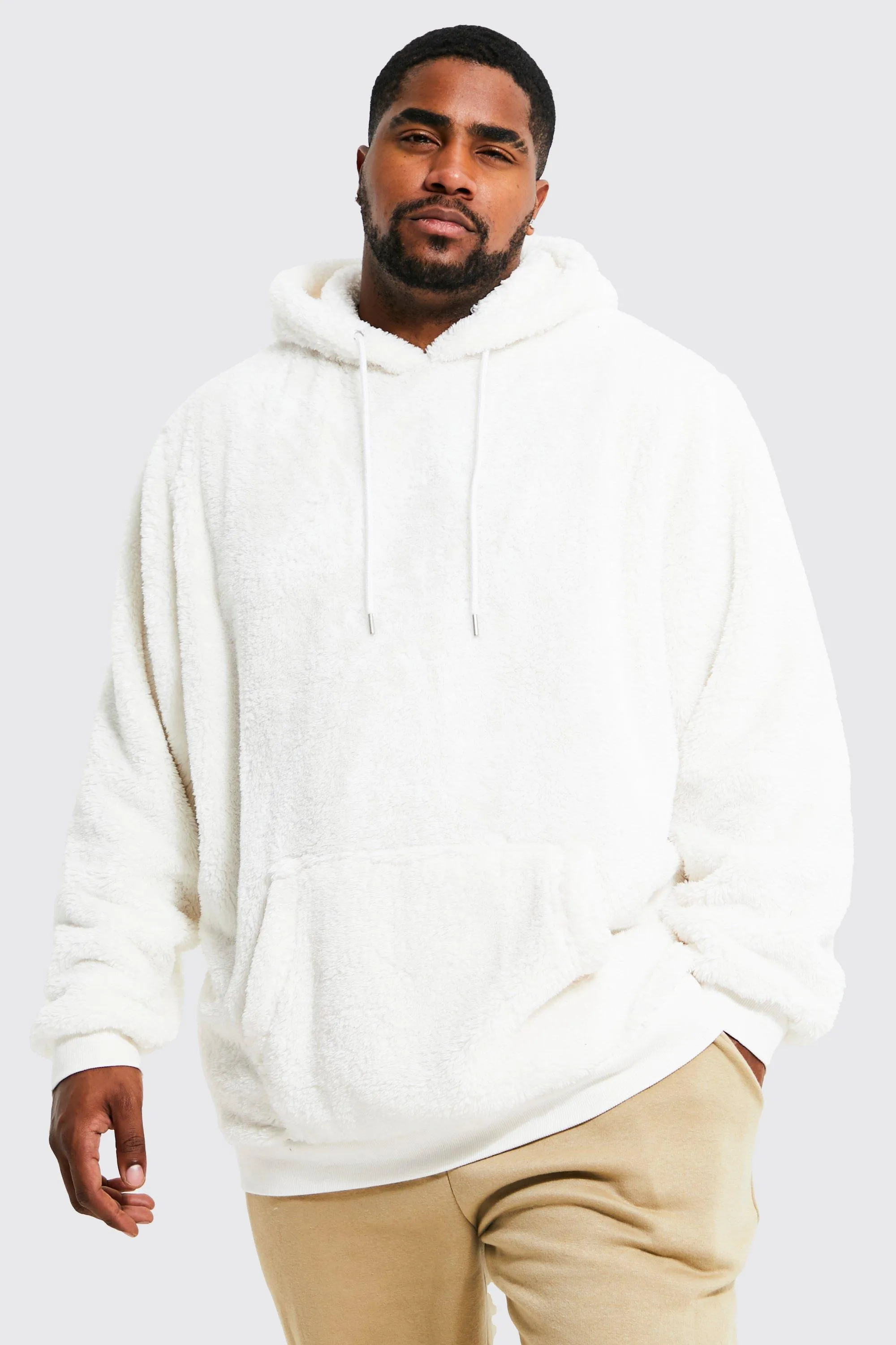 Plus Borg Over The Head Hoodie