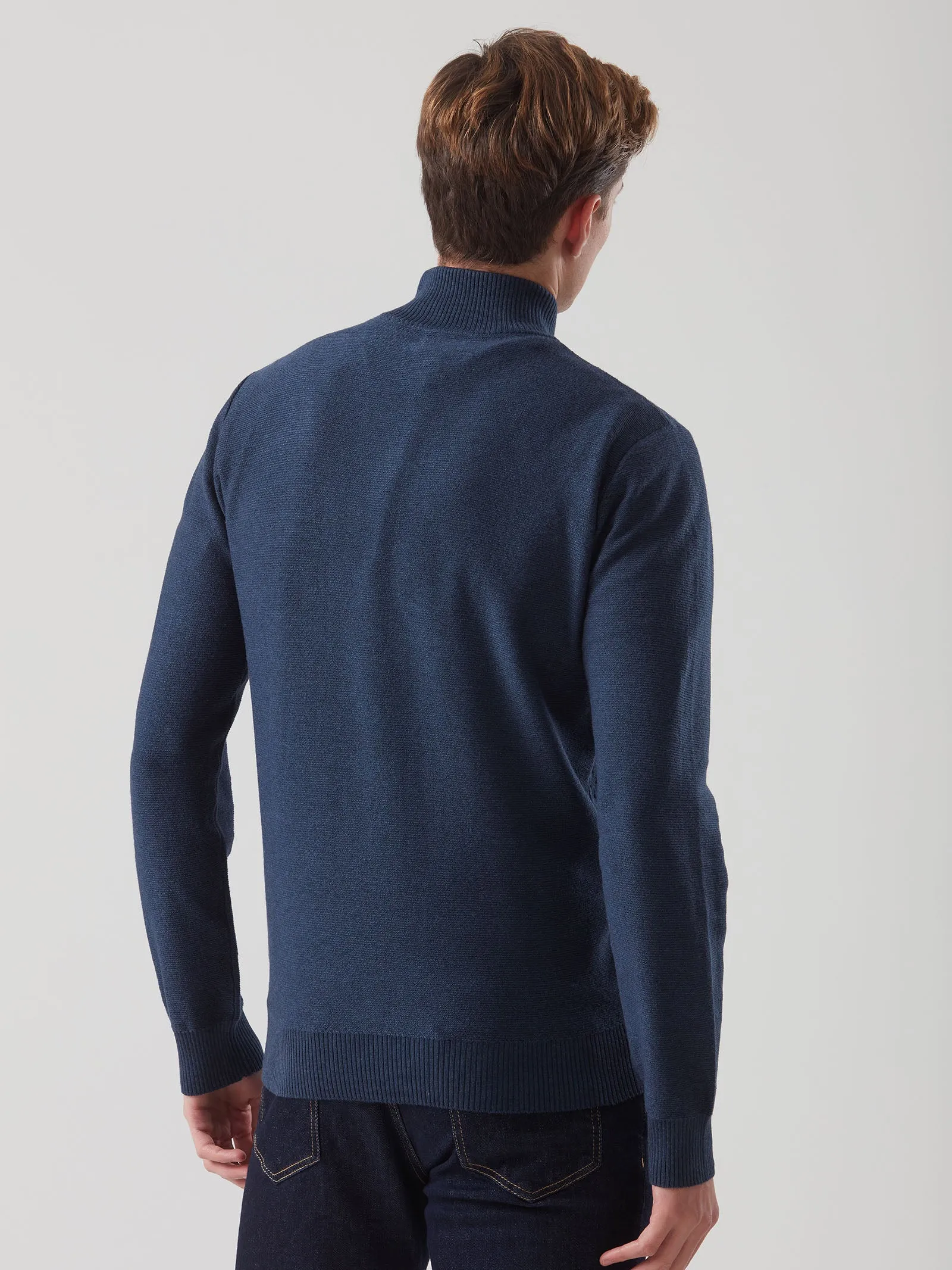 Pull con zip in Sport Wool