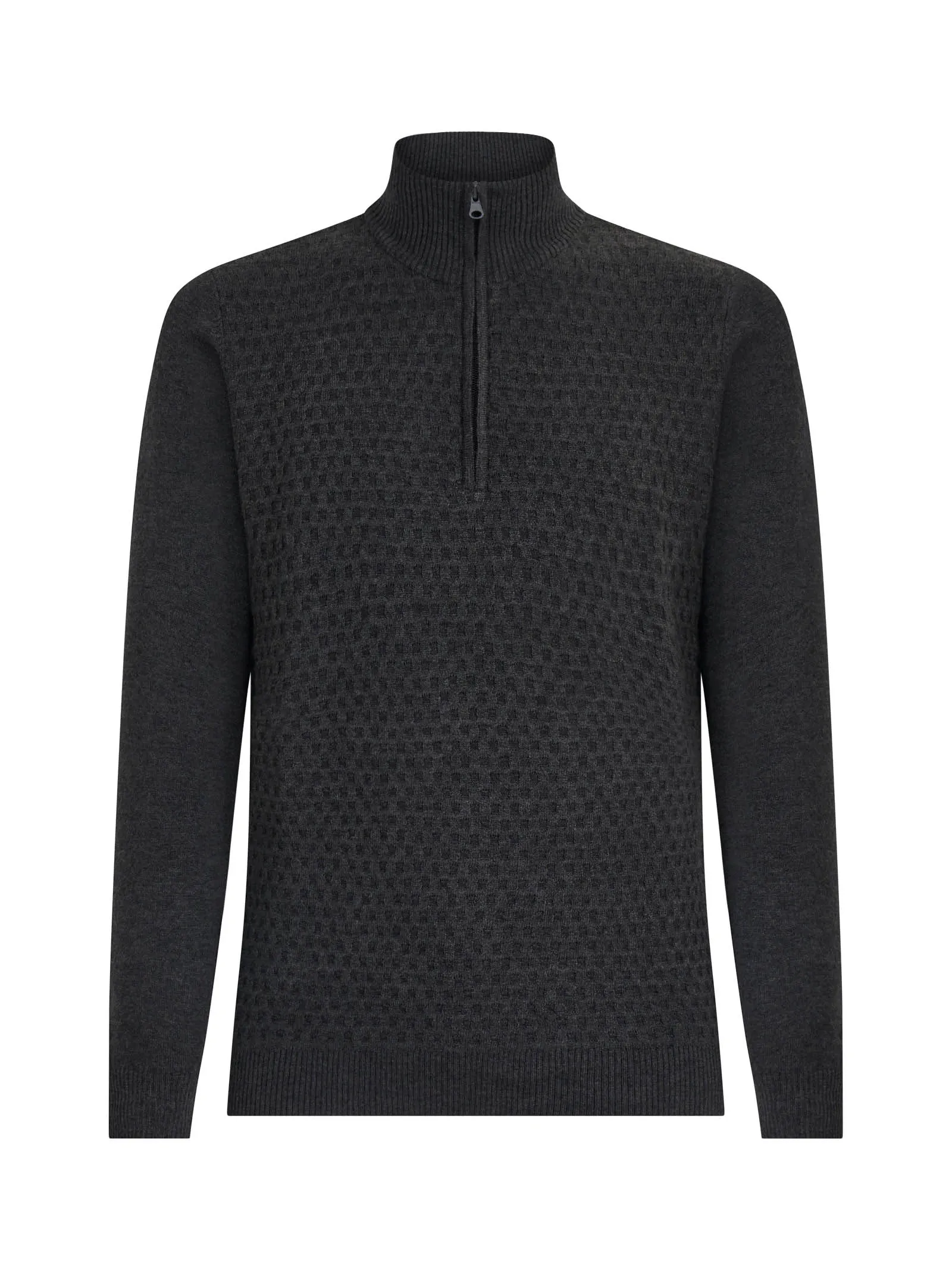 Pull con zip in Sport Wool