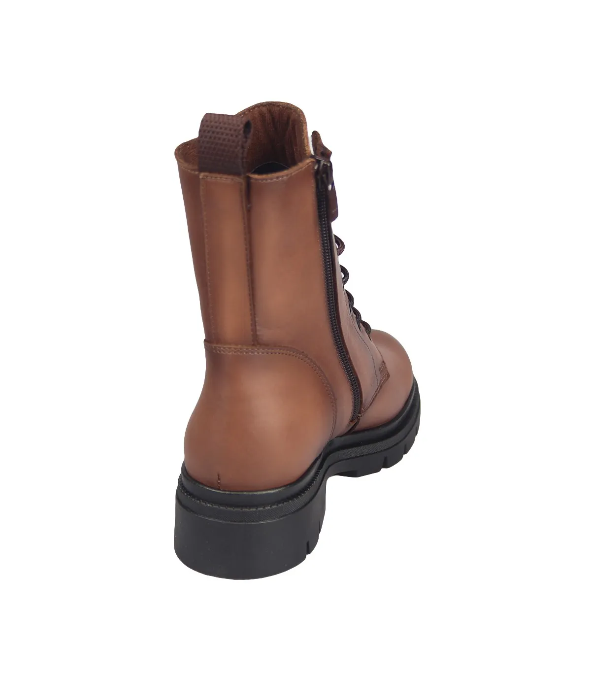 Ragazza Chunky Leather Boots - Congac 0424