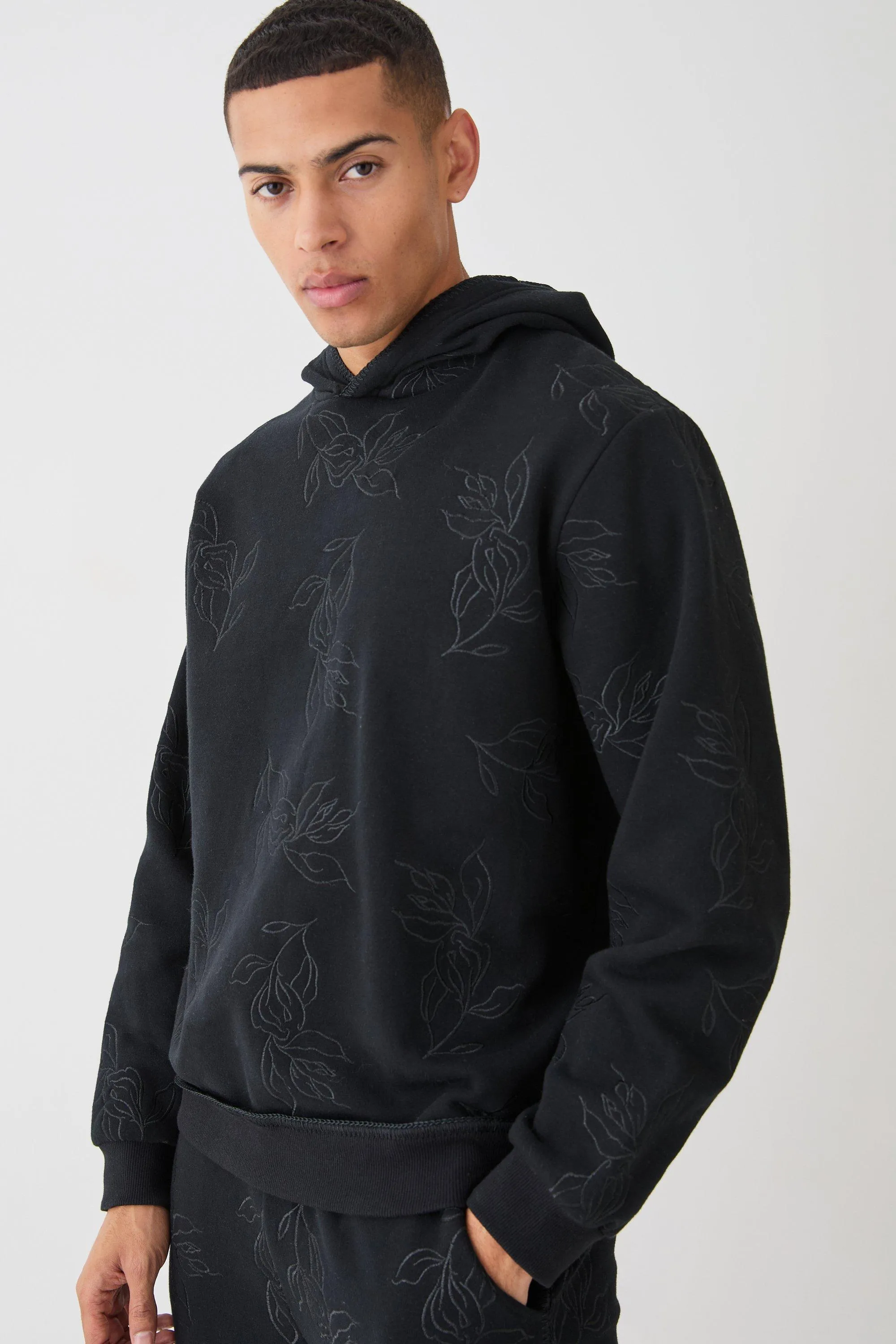 Regular Fit Embroidered Hoodie