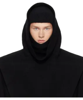 Rick Owens Black Porterville Cowl Hoodie