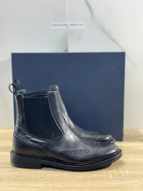 Seboy’s Chelsea Boot Uomo Pelle Nero Fondo Gomma Cuoio Made In Italy 4