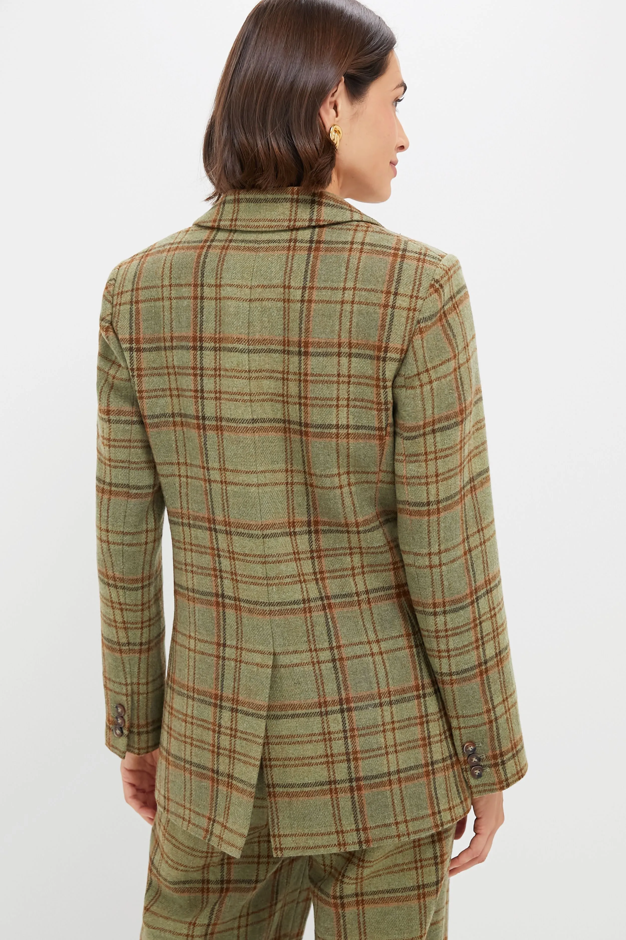 Sherwood Plaid Wool Herron Blazer